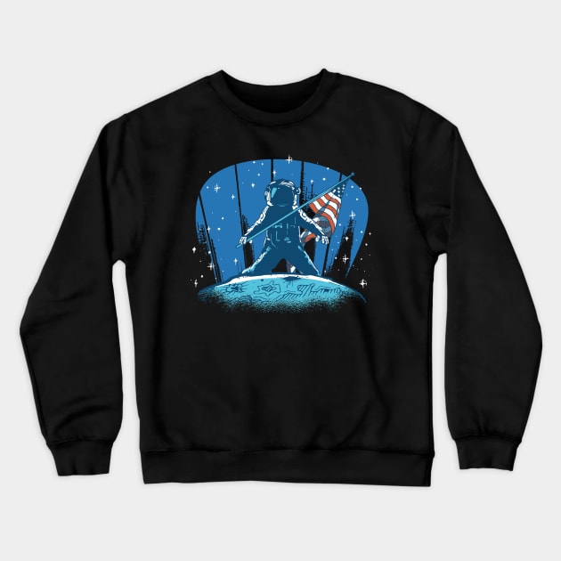 Moon Landing Astronaut Crewneck Sweatshirt by madeinchorley